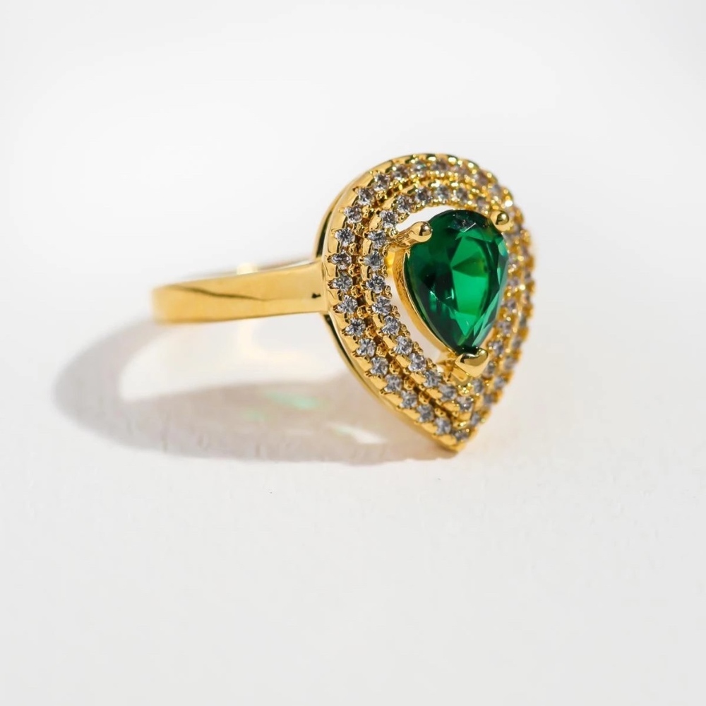 New Vanessa Mooney THE GARLAND EMERALD RING